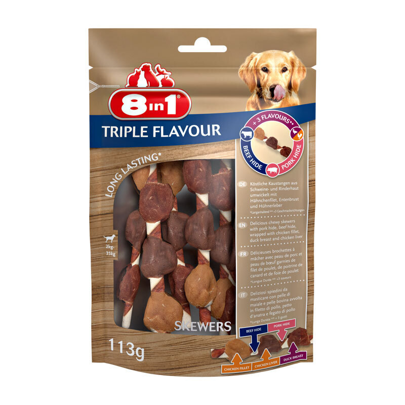 8in1 Snacks 8in1 Triple Flavour Skewers 6 Stück