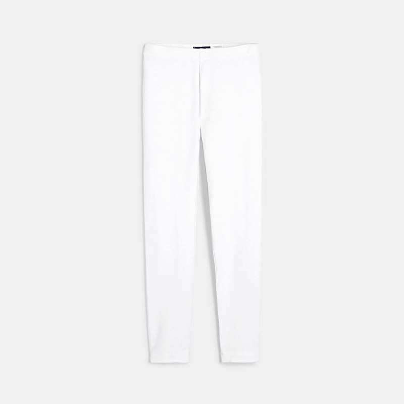 Leggings unis blanc fille