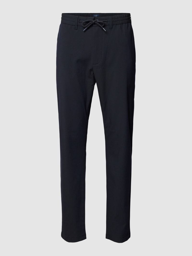 Stoffhose mit Tunnelzug in marineblau