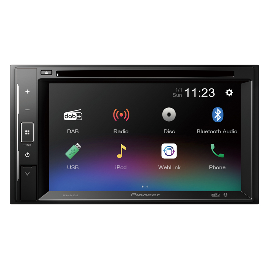 Mediacenter AVH-A240DAB von Pioneer, 2-DIN, mit DVD, 1 Stück - ATU