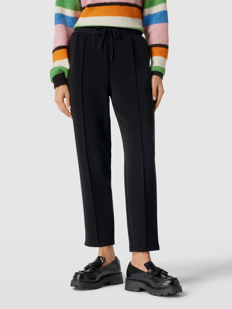 Sweatpants mit Tunnelzug Modell 'Peach' in schwarz