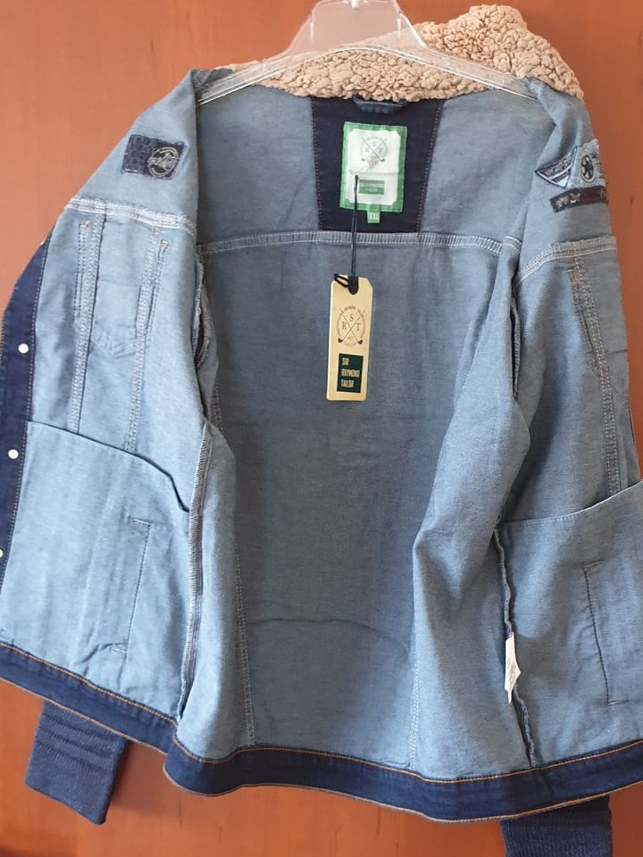 SIR RAYMOND TAILOR Jeansjacke in dunkelblau - festgestellte Gr. L günstig kaufen XXL