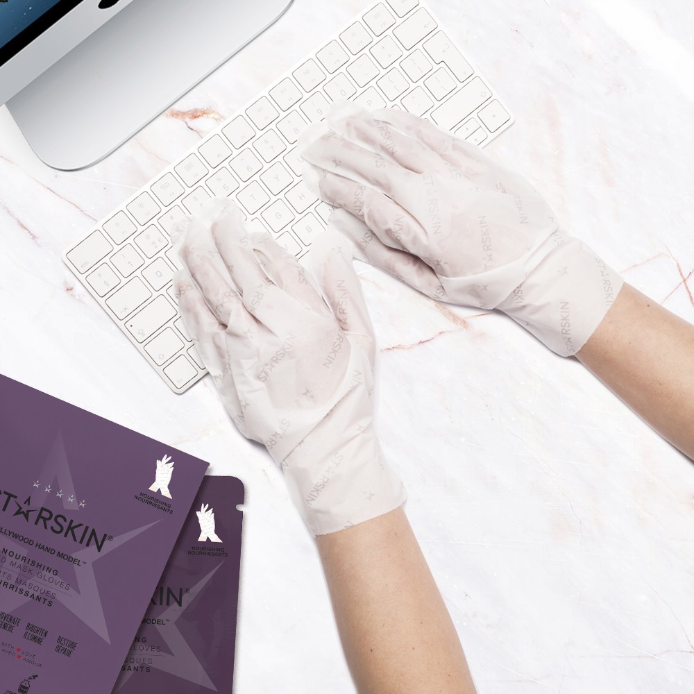 Hollywood Hand Model™ Nourishing Double-Layer Hand Mask Gloves