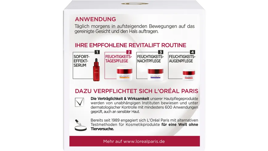 L'Oréal Paris Gesichtscreme Revitallift Feuchtigkeitspflege SPF30 50 ml