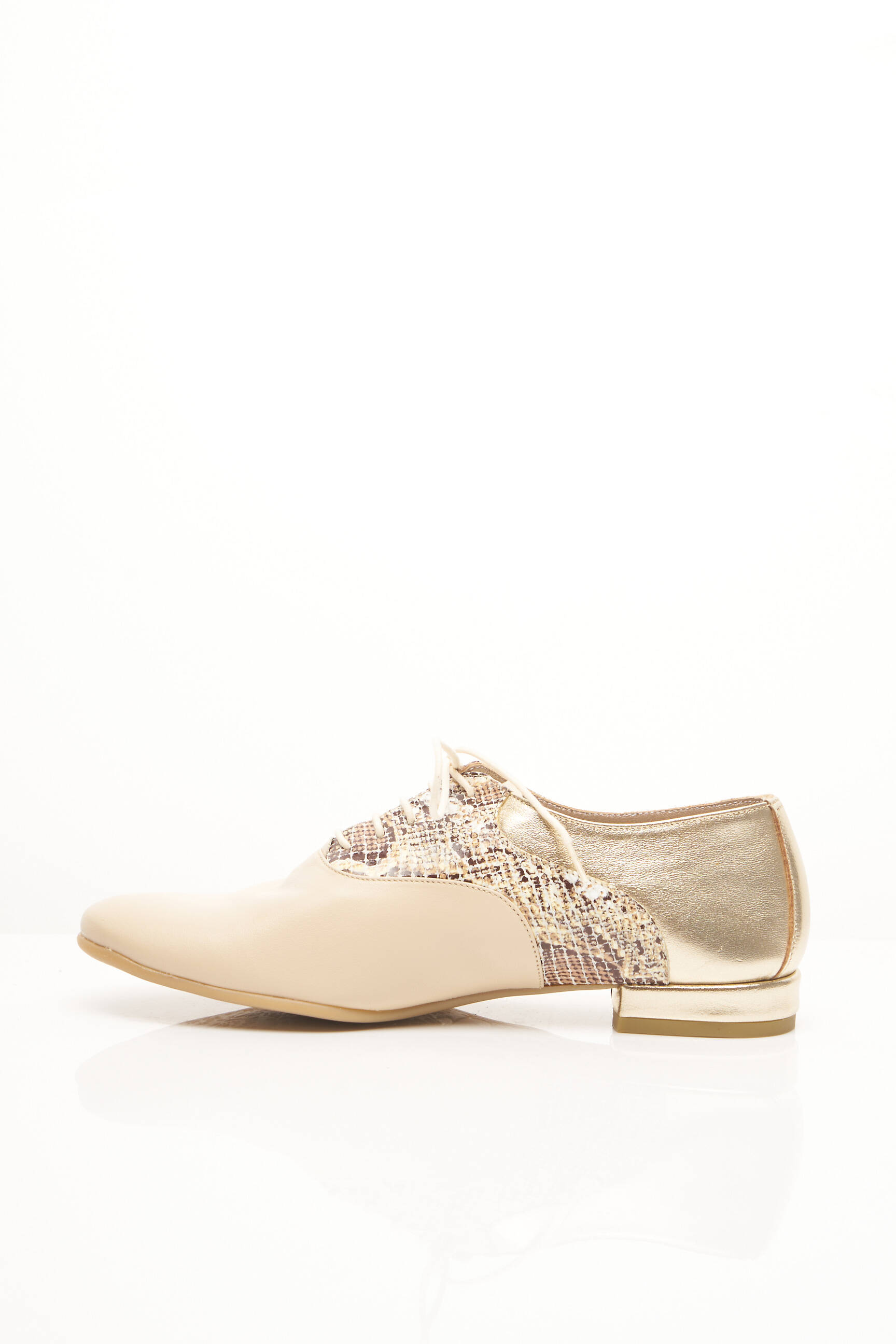Xavier Danaud Derby Femme couleur beige