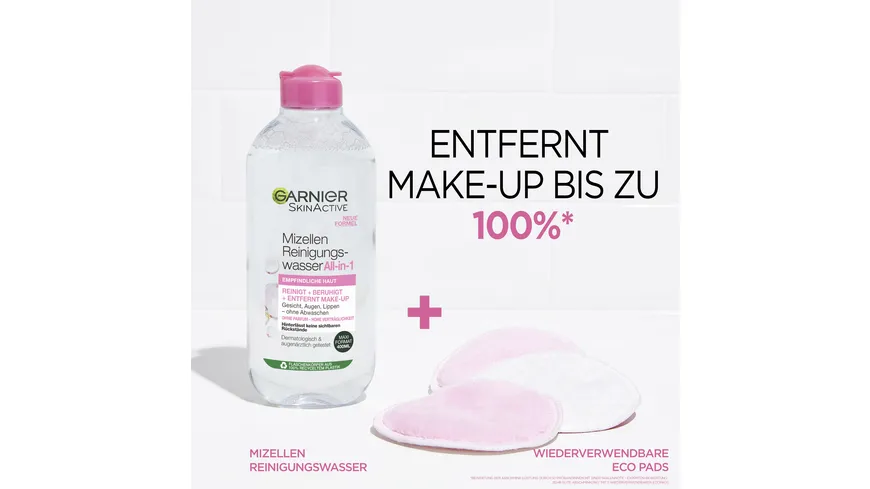 Garnier Skin Aktive Mizellen Reinigungswasser All-in-1 für normale Haut 400 ml