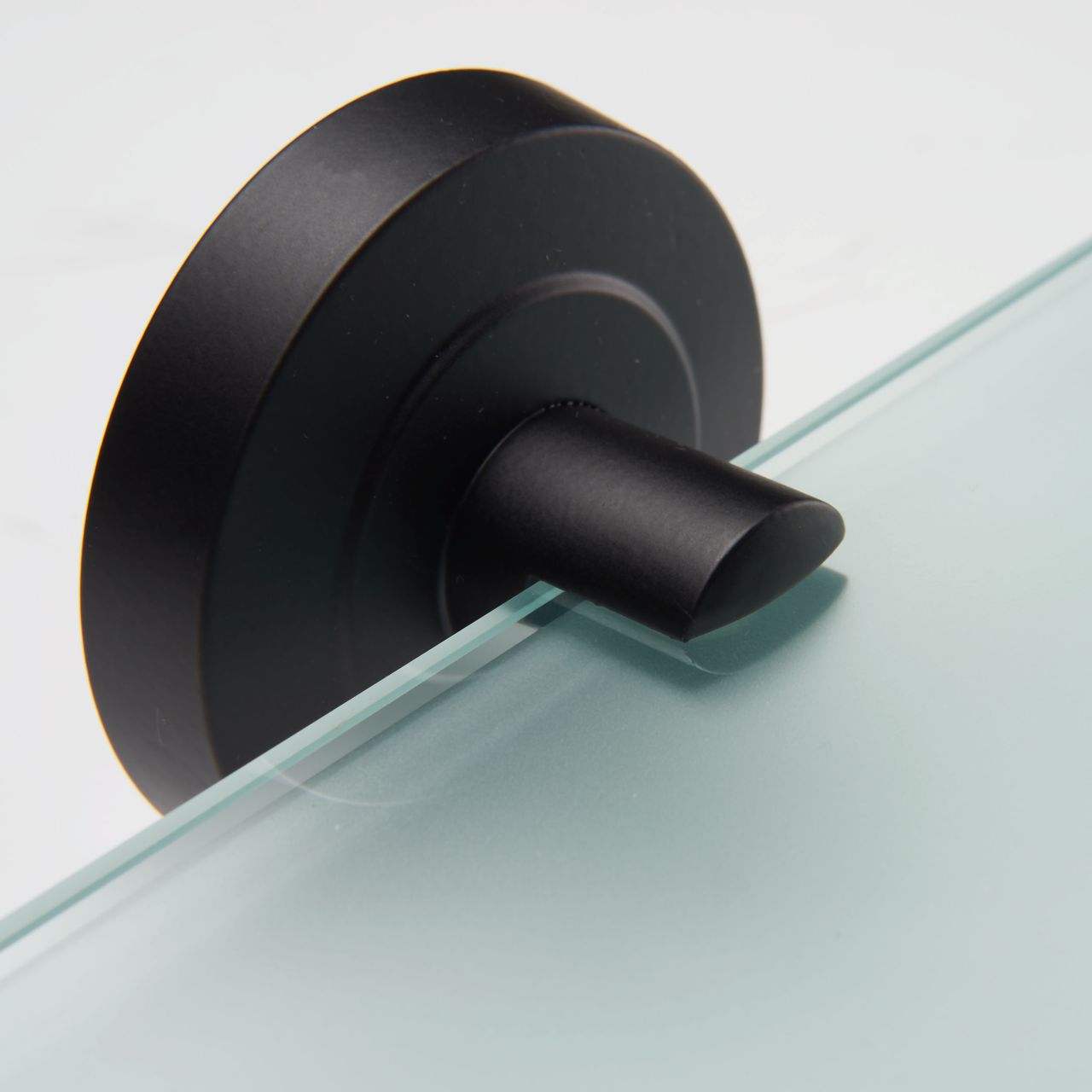 Weles AMARE Eck Regal Glasablage, schwarz