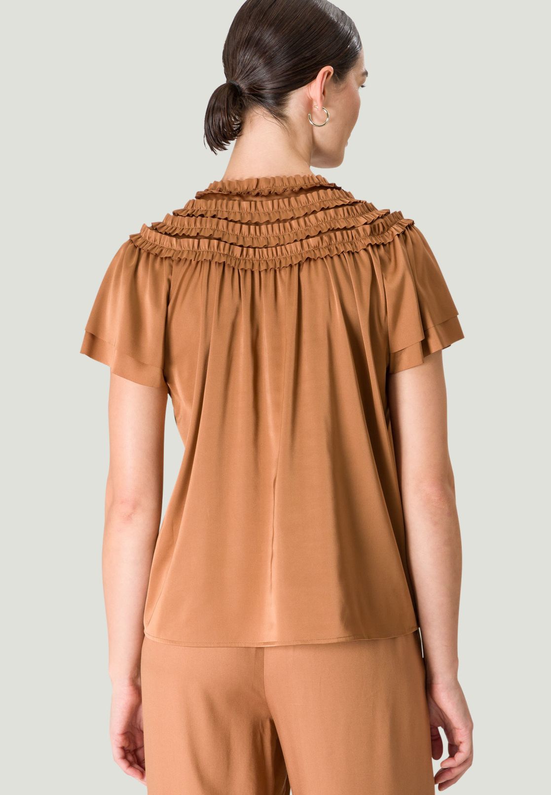 Bluse mit Rüschen