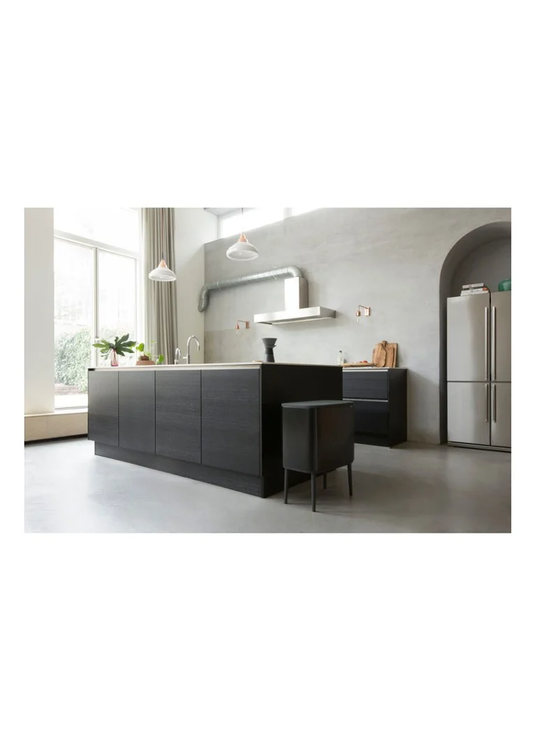 Lixeira dupla Brabantia Bo Touch Bin para reciclagem, com tampa e pés, 11 + 23 litros