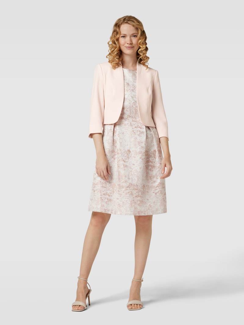 Cocktailjacke mit Schößchen in rosa meliert