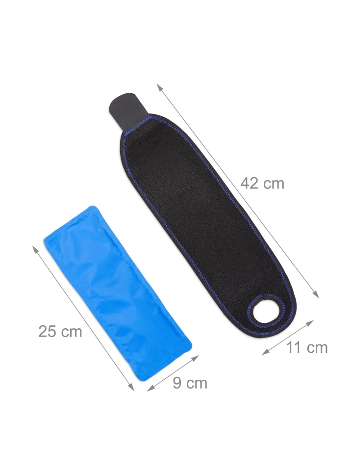 relaxdays Kühlpad Handgelenk in Schwarz günstig kaufen onesize