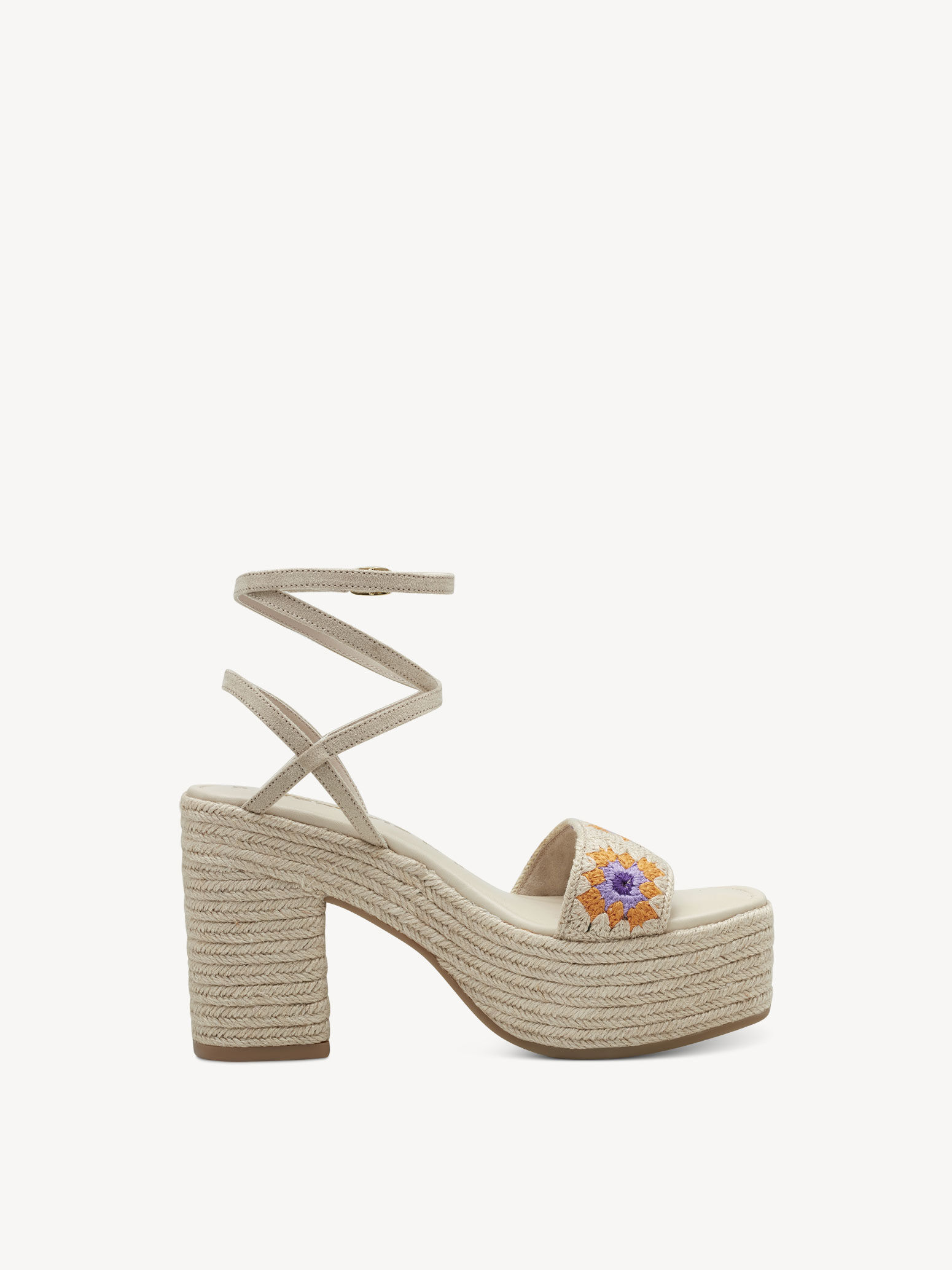Sandale à talon - beige