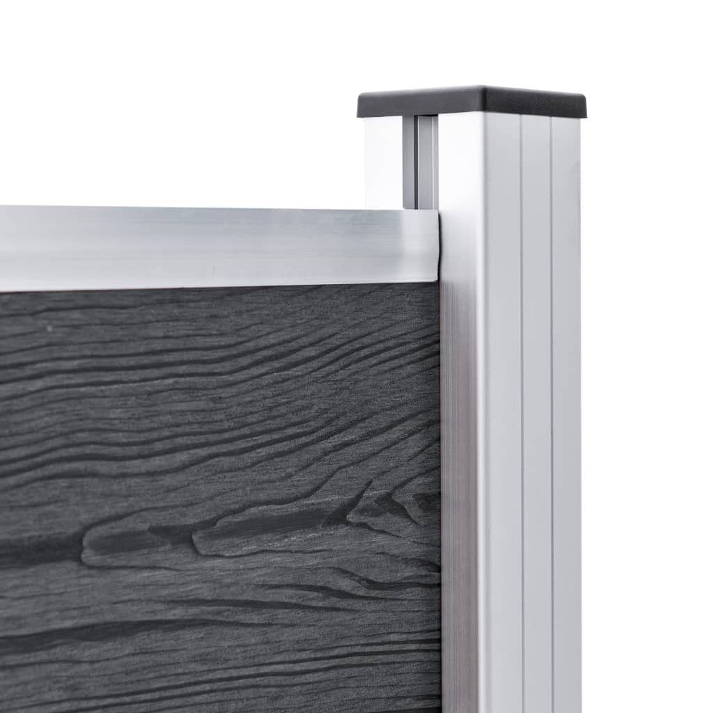vidaXL Zaunpfosten Zaunpfosten 2 Stk. Aluminium 185 cm, (2-St)