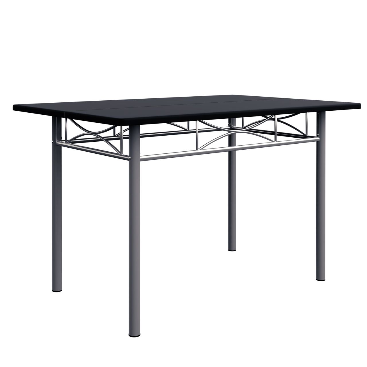 Casaria Sitzgruppe Paul Tisch 110 x 76 x 70cm Stuhl 87 x 46 x 38cm 4 1 5tlg schwarz