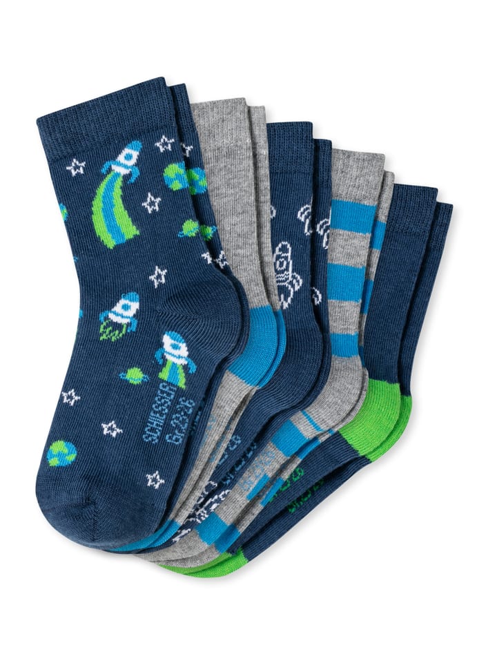 Schiesser Kindersocken 5er-Pack Rakete in mehrfarbig günstig kaufen
