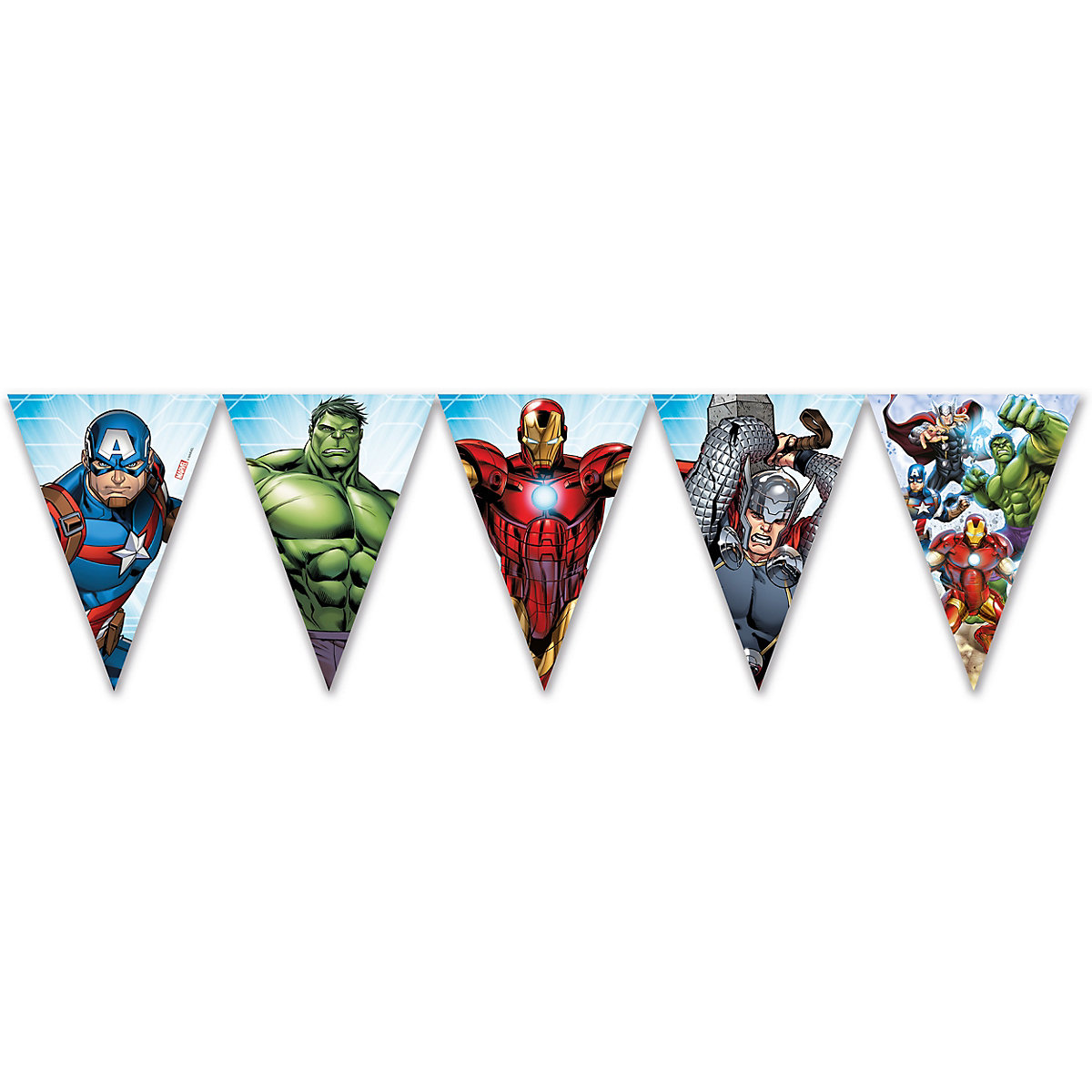 Girlande Wimpelkette Mighty Avengers, 2,3 m