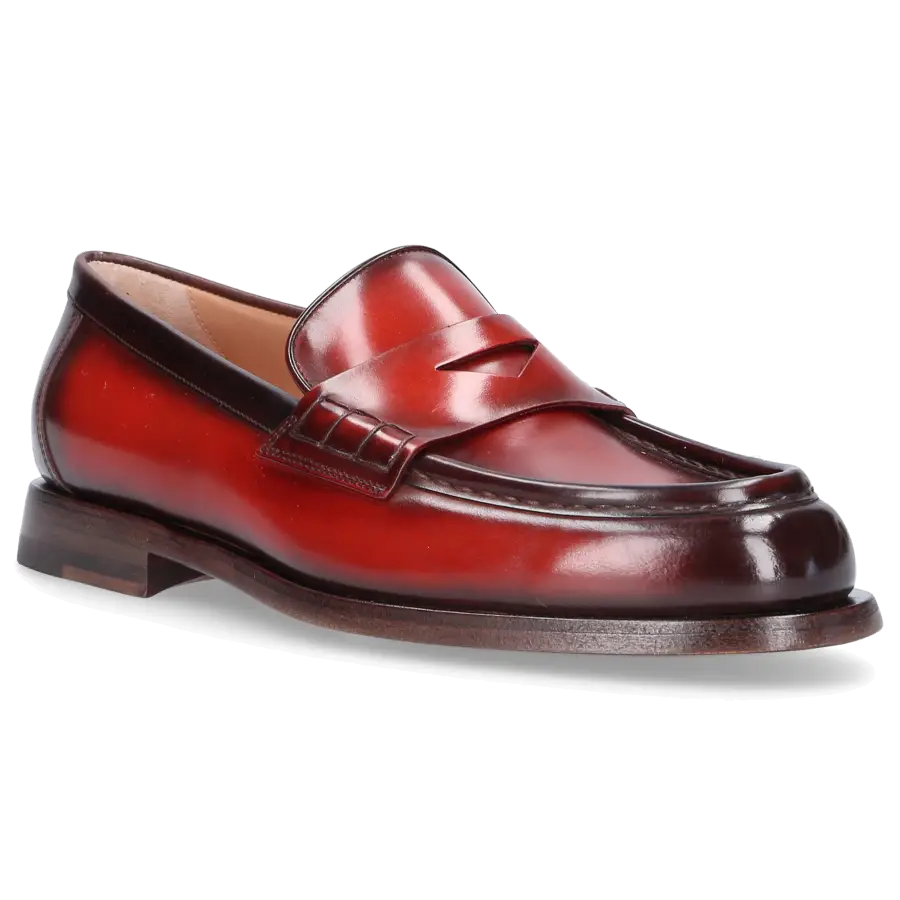 Santoni - Loafer 59462 Kalbsleder - rot