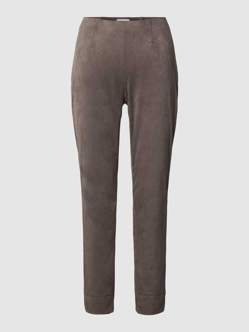 Stoffhose mit verkürztem Schnitt Modell 'SABRINA' in taupe