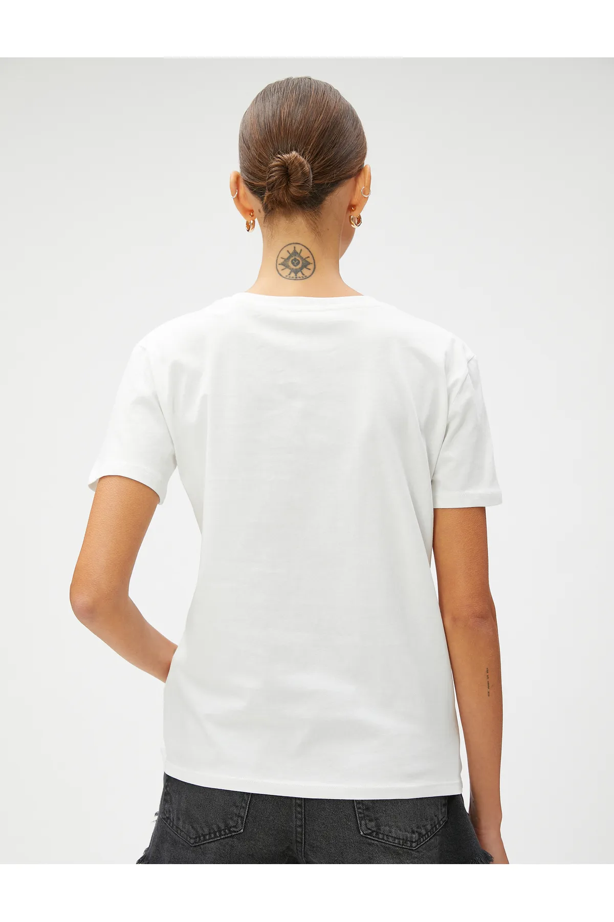 Koton  T-Shirt aus Baumwolle mit Slogan-Print