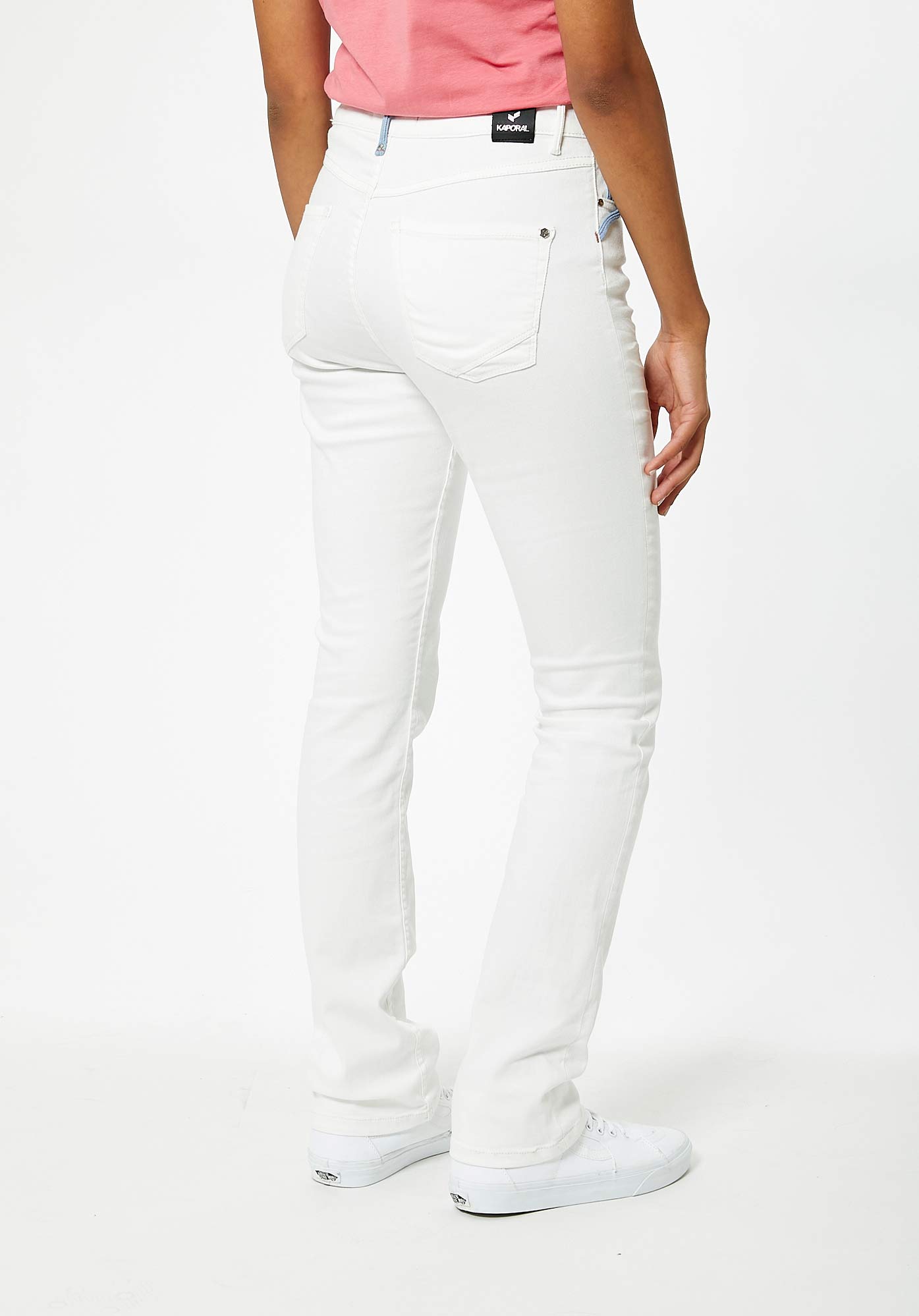 SIBEL  Jean blanc demi-slim Femme