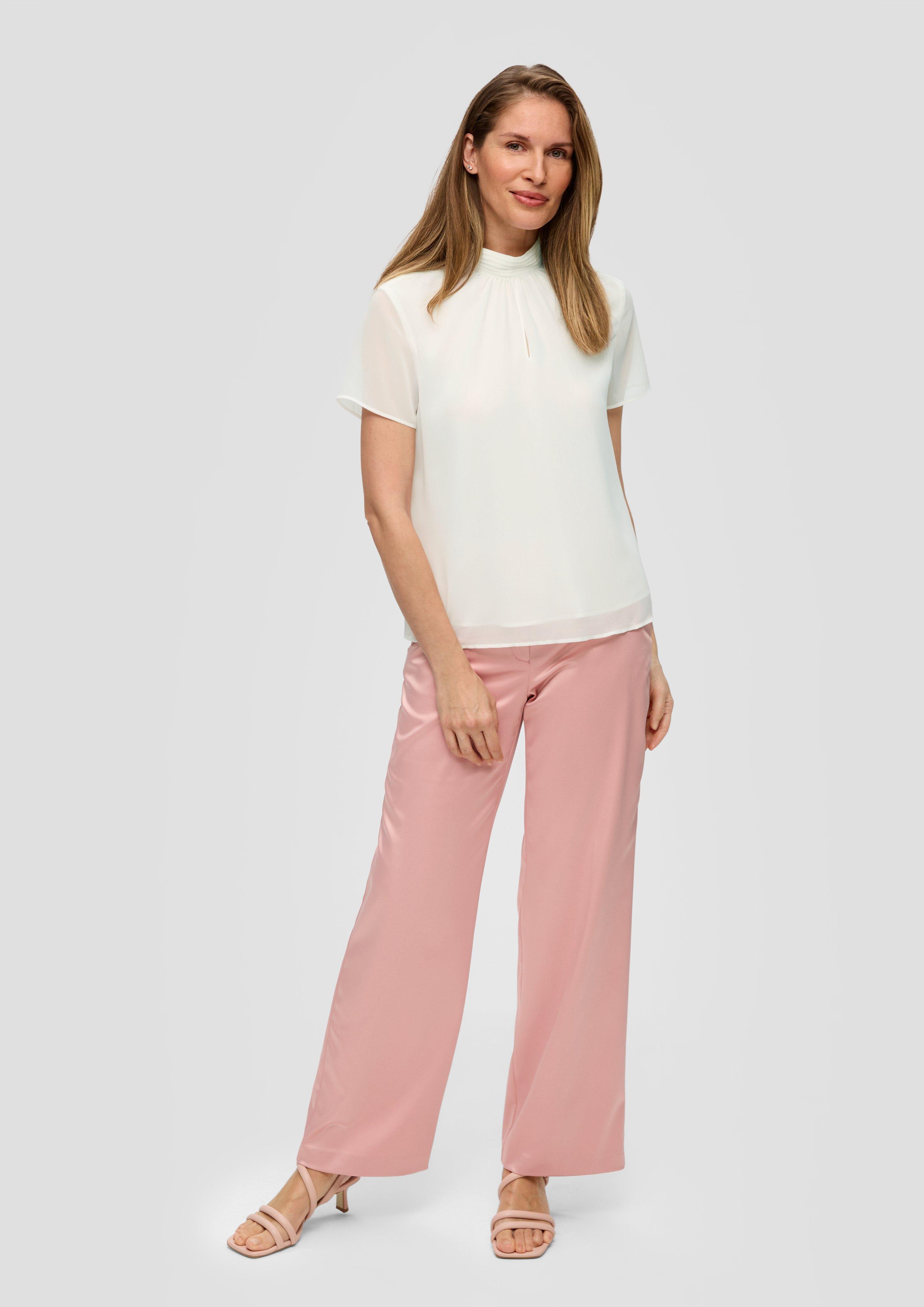 Hochgeschlossene Chiffonbluse  2145069-0200