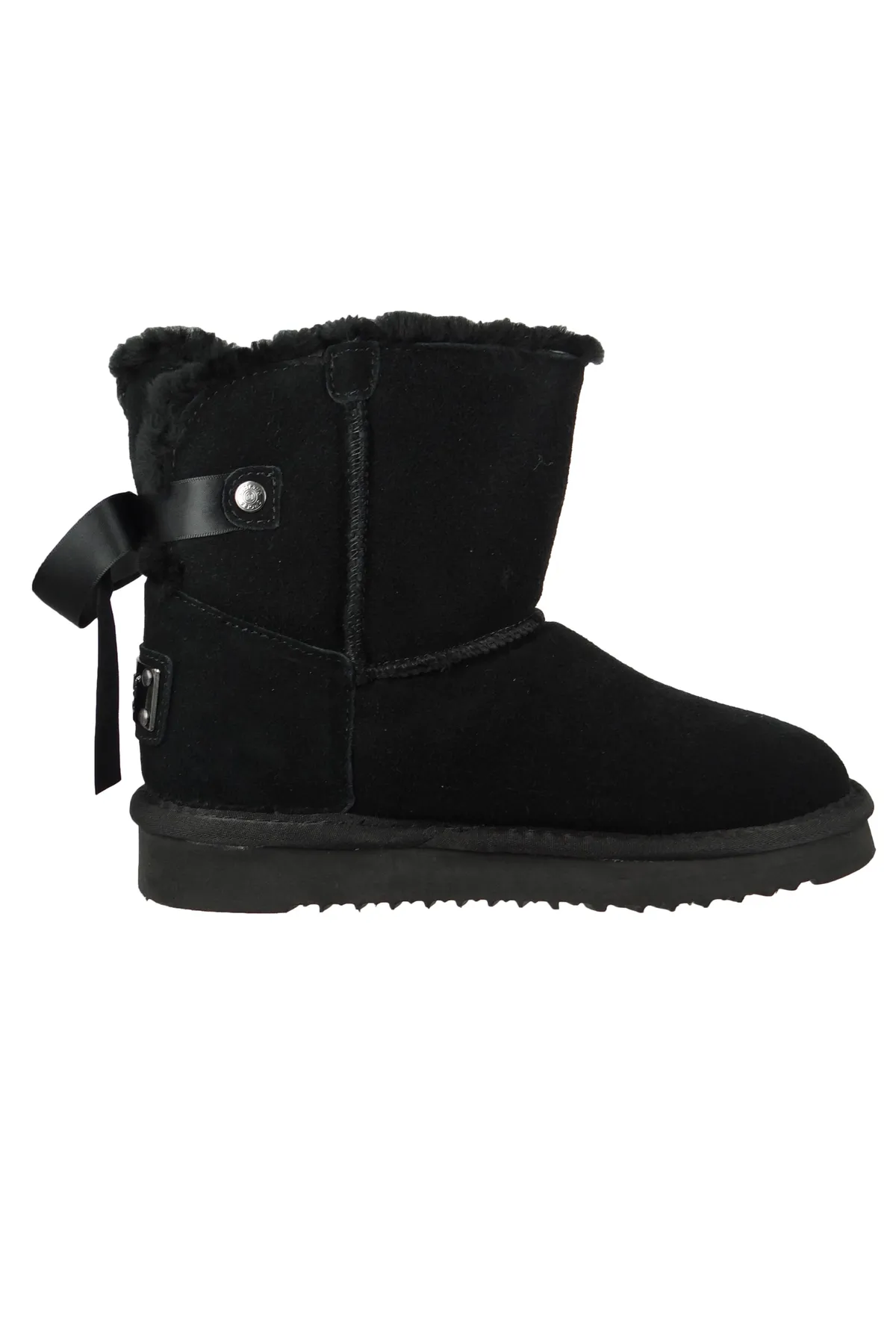 Mustang  Damen Sportliche Stiefelette Winterschuhe 1343606 Schwarz 9 schwarz Leder