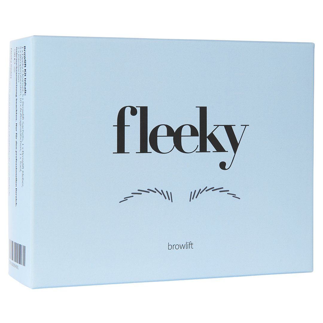 fleeky Augenbrauen-Kosmetika Browlift Kit Maxi - Augenbrauenlaminierung Set, Vegan, Tierversuchsfrei, Sachets made in EU
