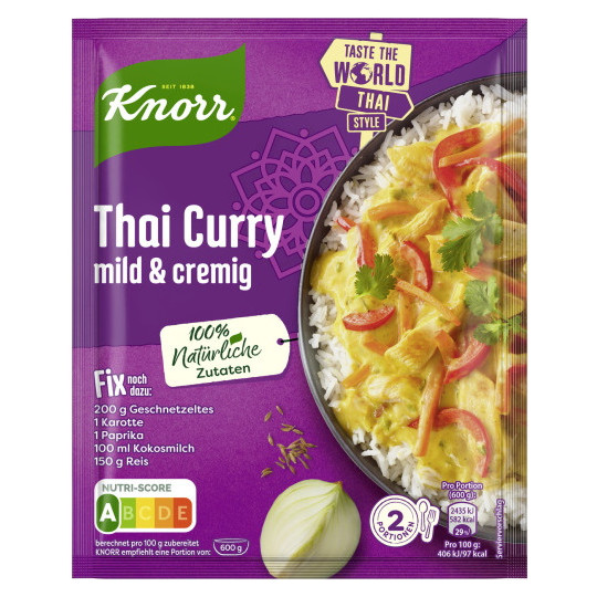 Knorr Fix Thai Curry mild & cremig 30G