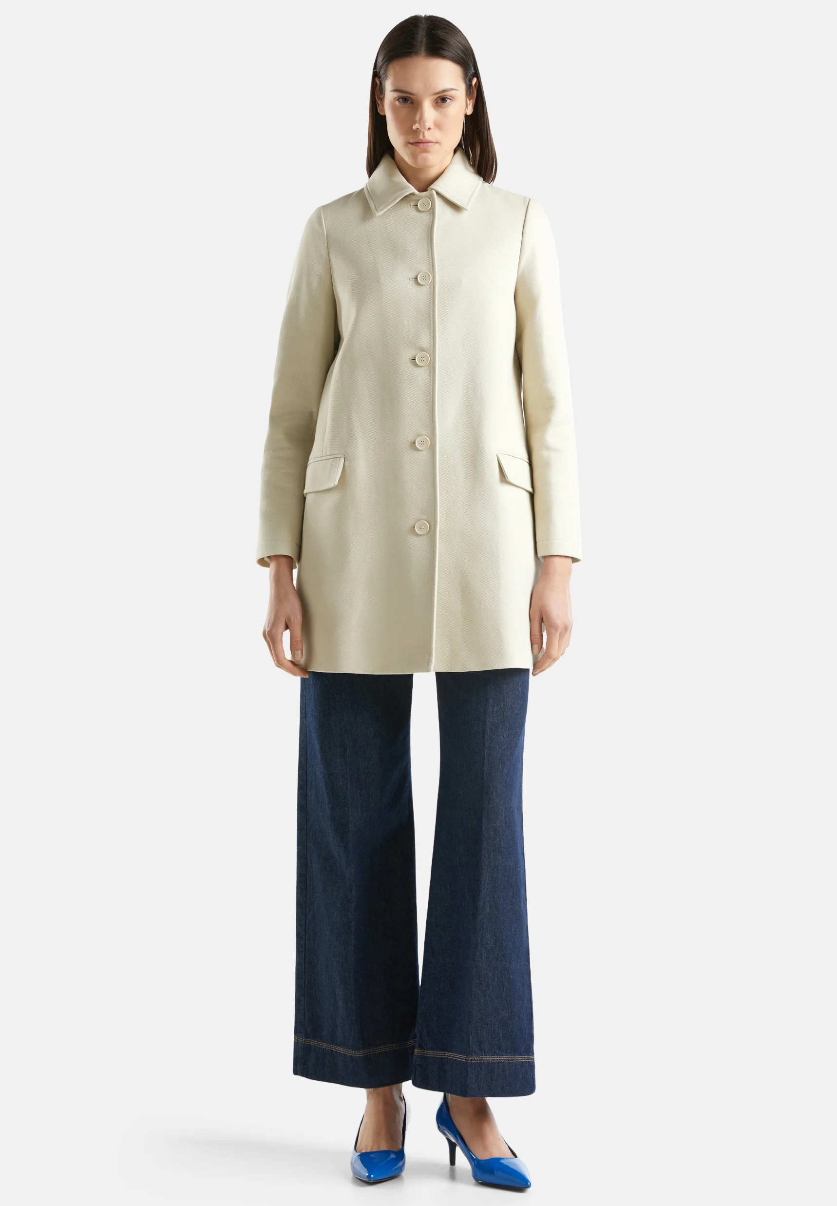 United Colors of Benetton DUSTER IN PURE - Abrigo corto