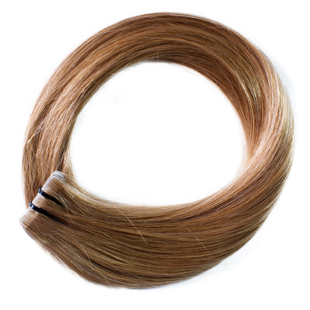 hair2heart Extensions adhesives Invisible Premium cheveux naturels #14 blond foncé extensions