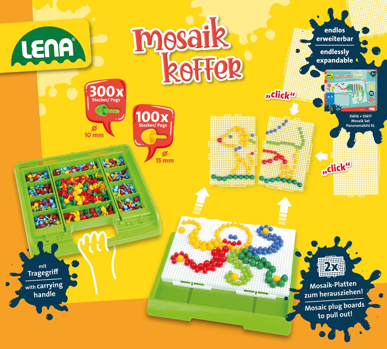 LENA Mosaik-Koffer color, Banderole