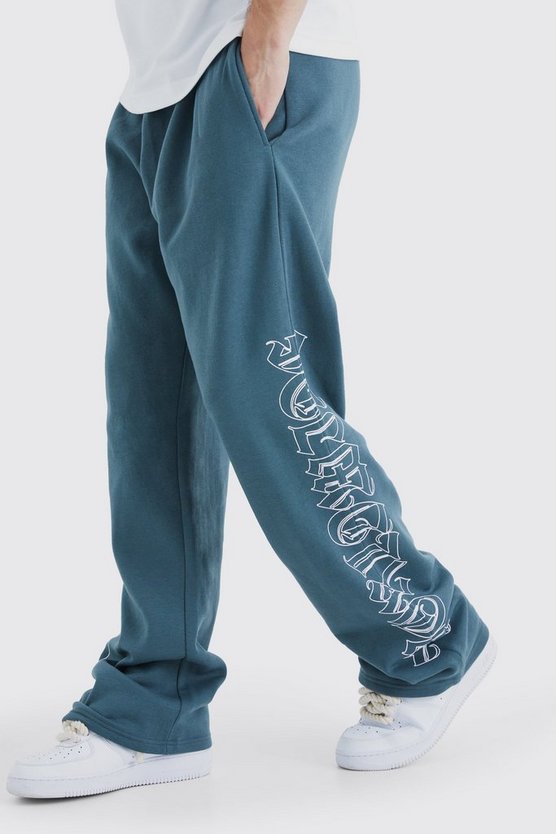 Tall Jogginghose mit geradem Bein und Worldwide-Print