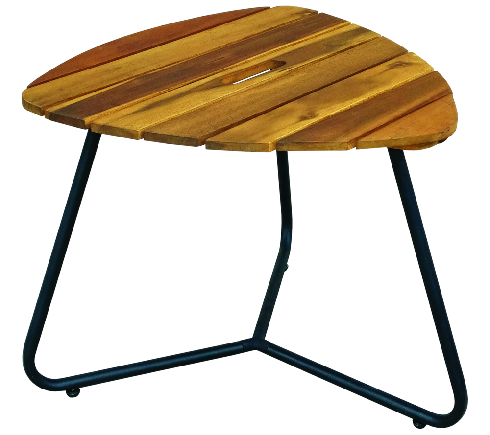 Hardin 1fachgut Beistelltisch Couchtisch aus Akazienholz 48 x 48 x 38,5 cm dreieckig FSC braun