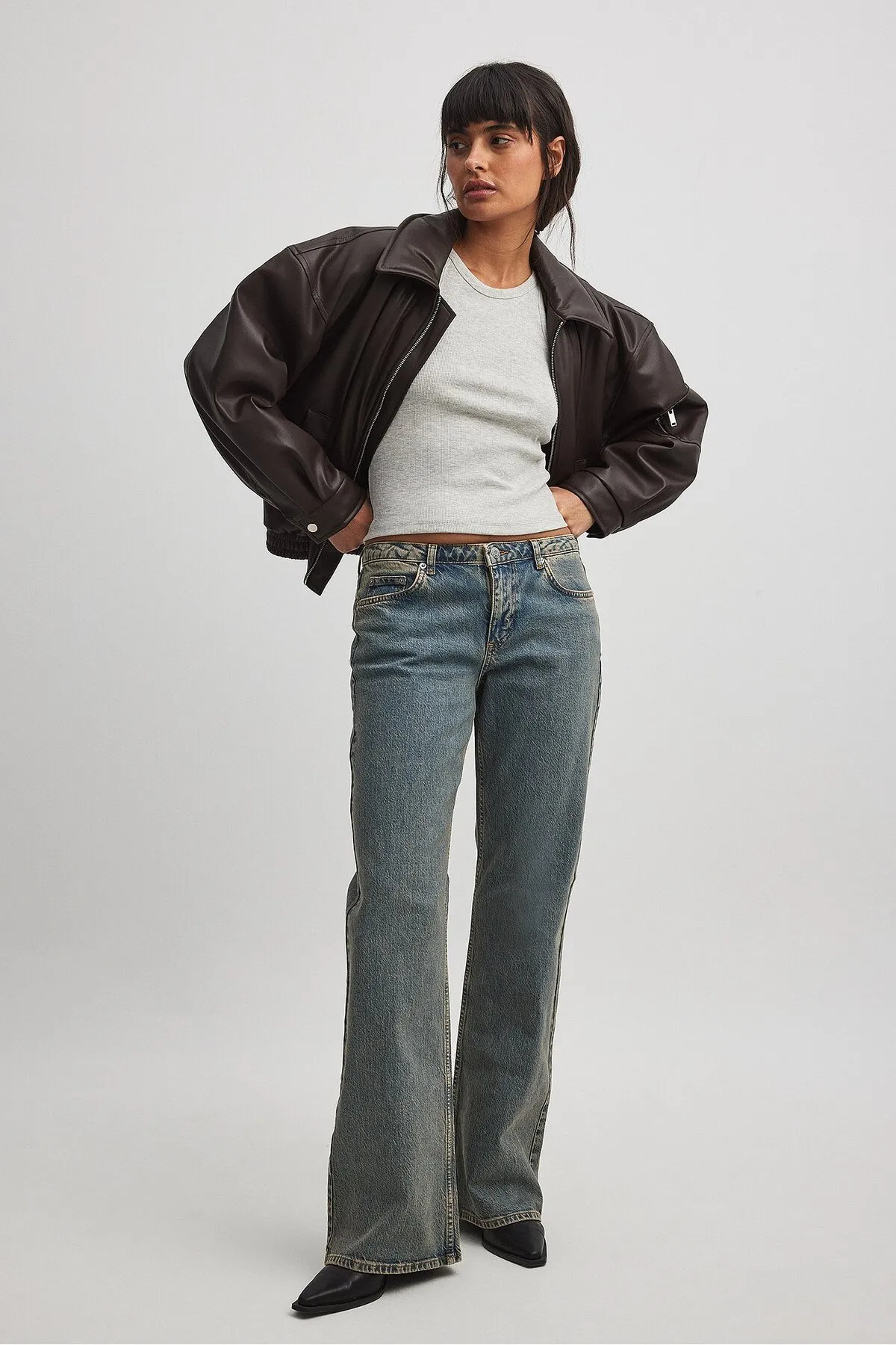 NA-KD  Jeans - Blau - Wide Leg