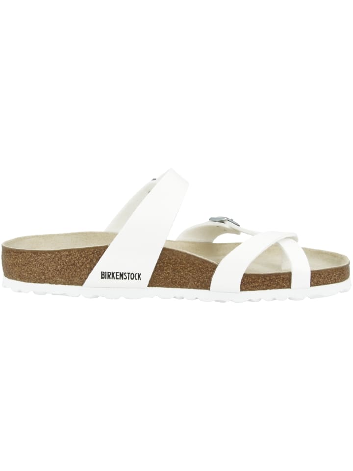 Birkenstock Pantolette Mayari Birko-Flor normal in weiss günstig kaufen