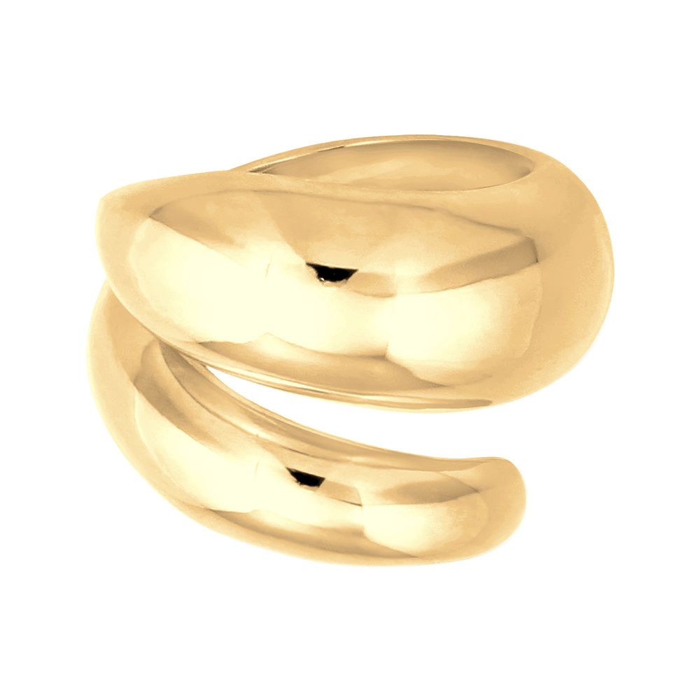Nenalina Nenalina Bague Wickelring Glänzend Modern Statement 925 Silber Bague