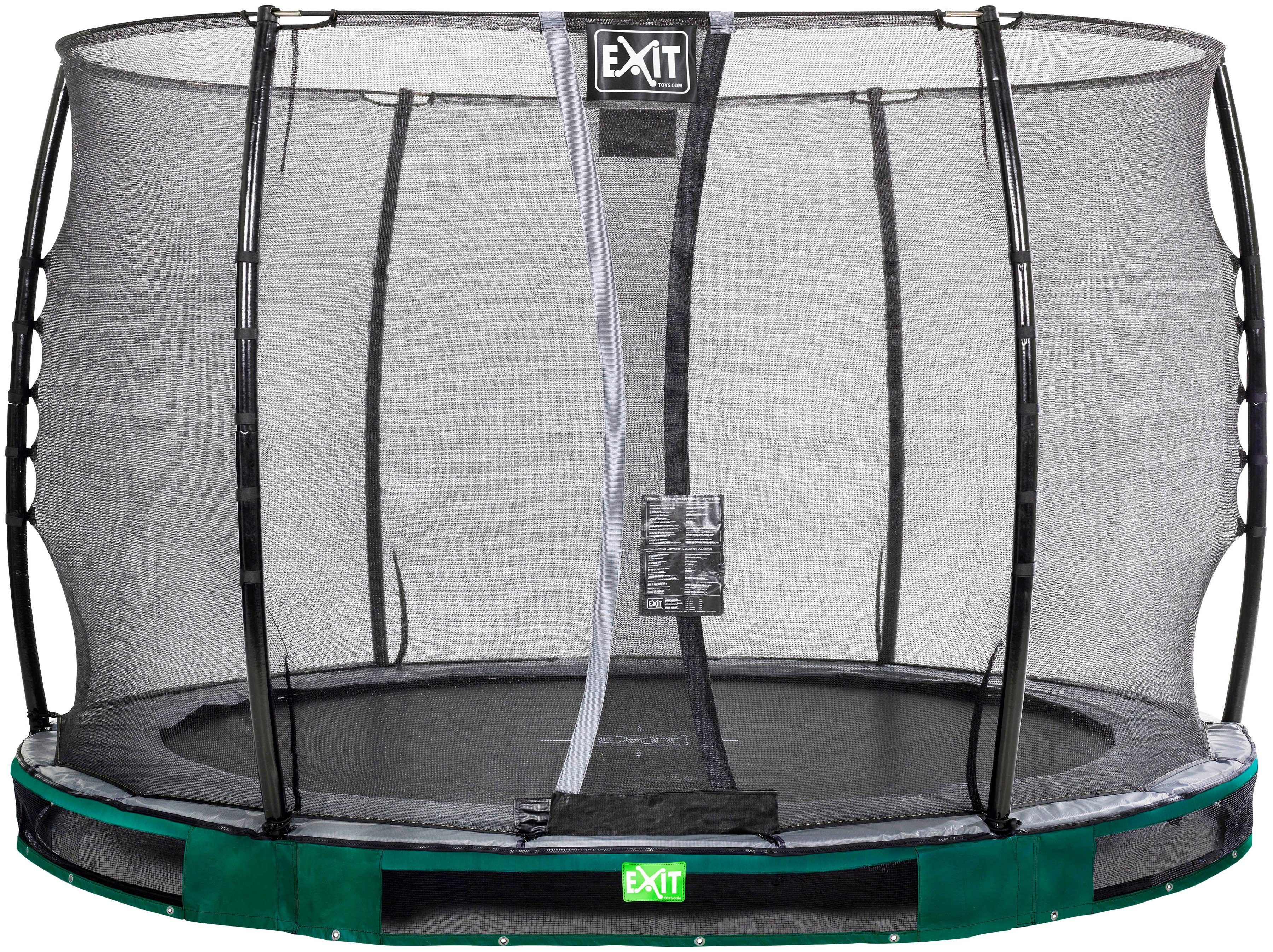 EXIT Gartentrampolin Elegant Inground, Ø 305 cm, mit Economy Sicherheitsnetz