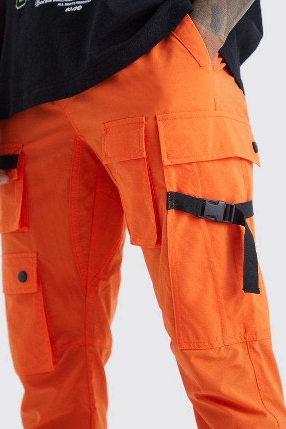 Slim-Fit Cargo-Hose mit elastischem Bund