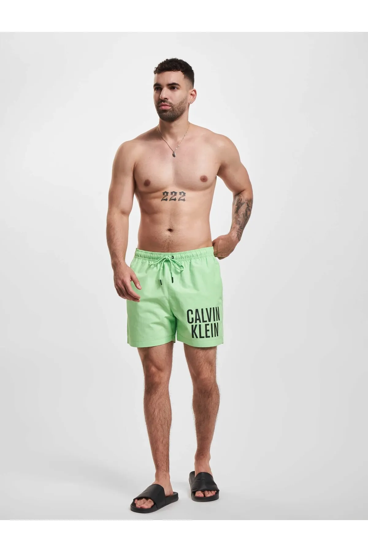 Calvin Klein  Badeshorts - Grün - Unifarben