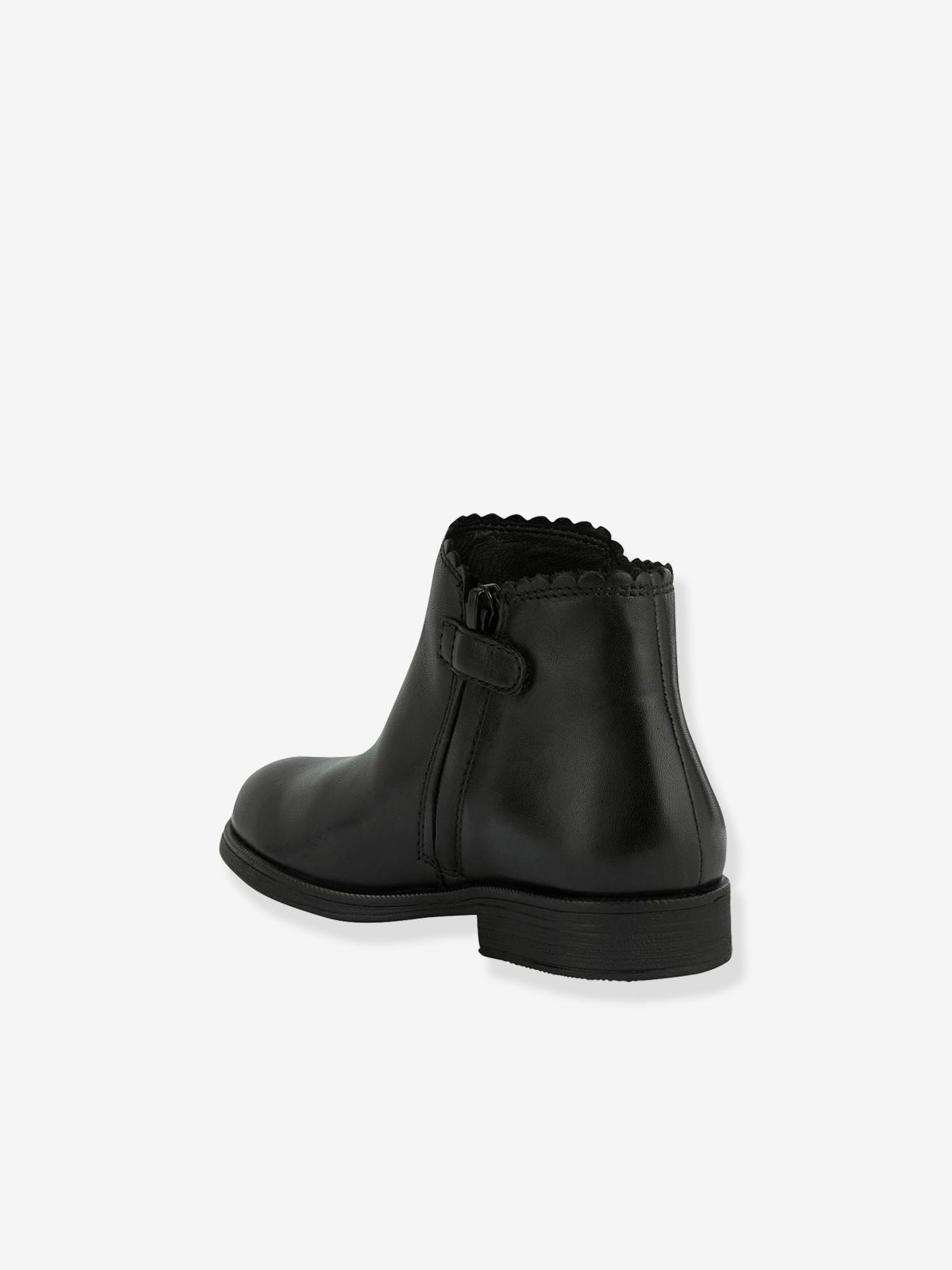 Boots cuir fille Agata GEOX® noir