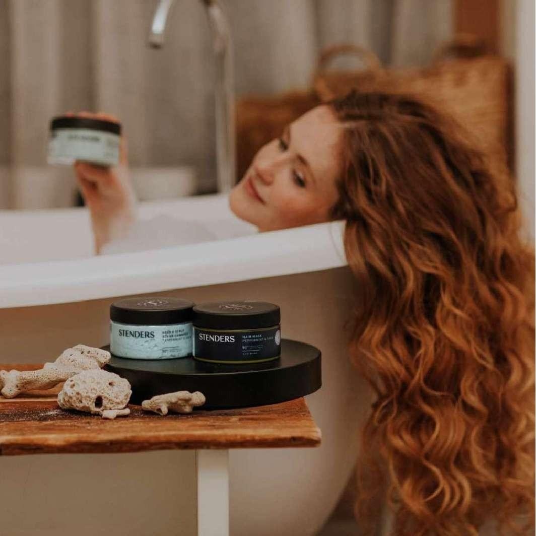 Hair & scalp scrub-shampoo Peppermint & Shea