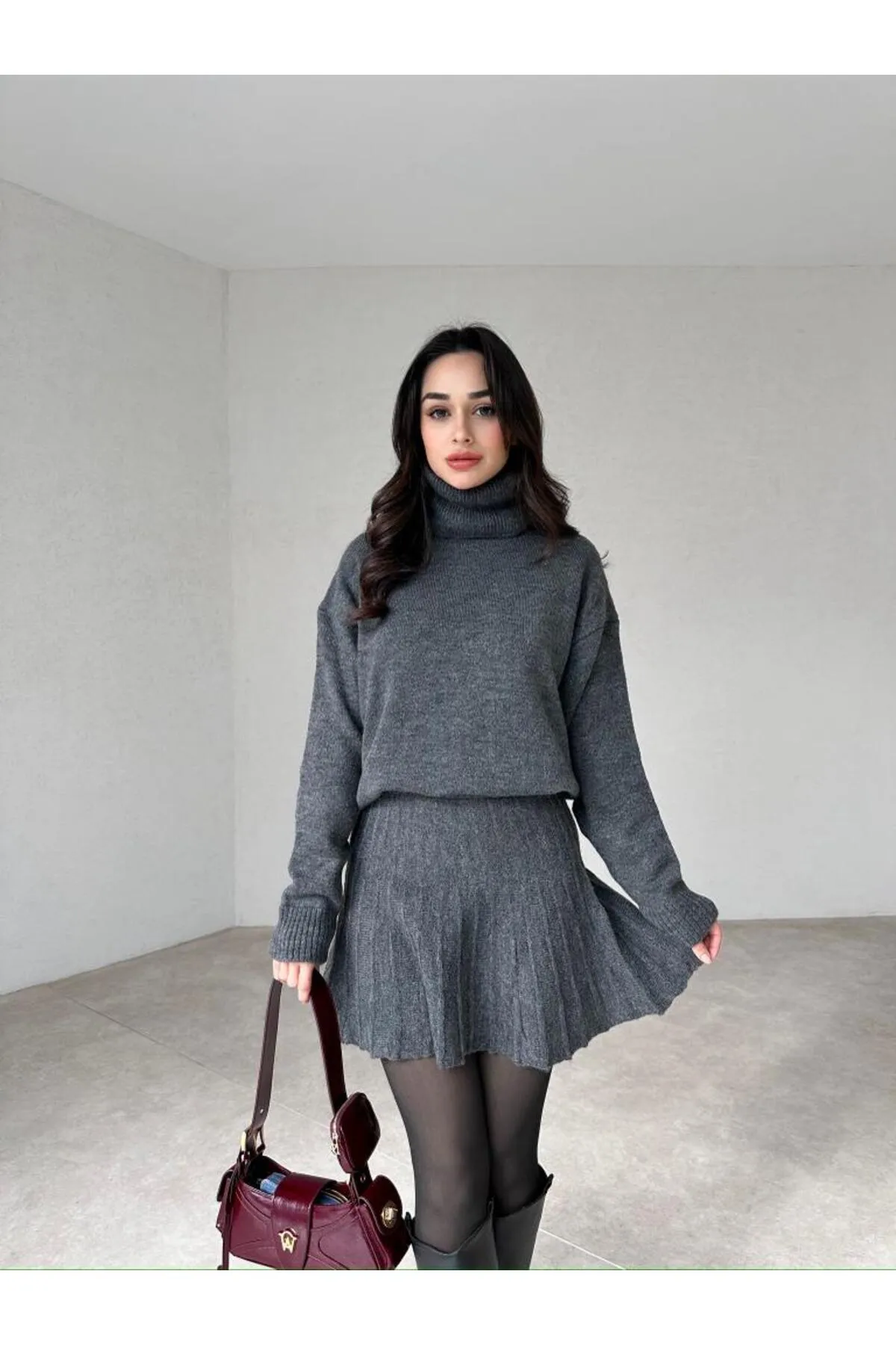 Mooi Butik  Zweiteiler - Grau - Regular Fit