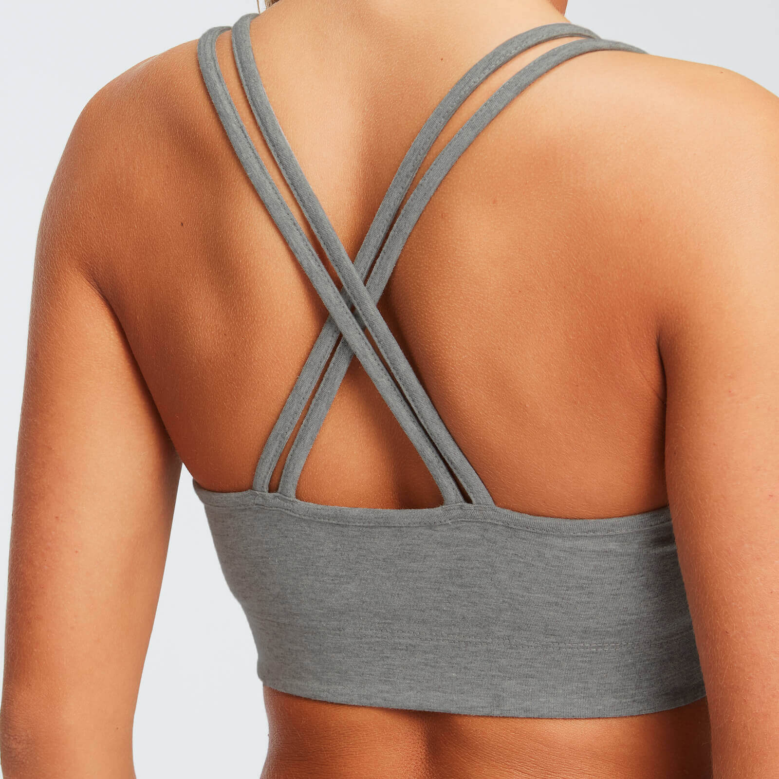 Brassière en jersey MP Essentials - Gris chiné
