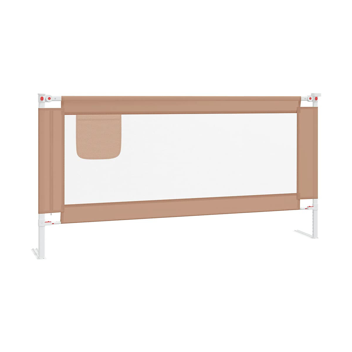 Kleinkind-Bettschutzgitter Taupe 180x25 cm Stoff