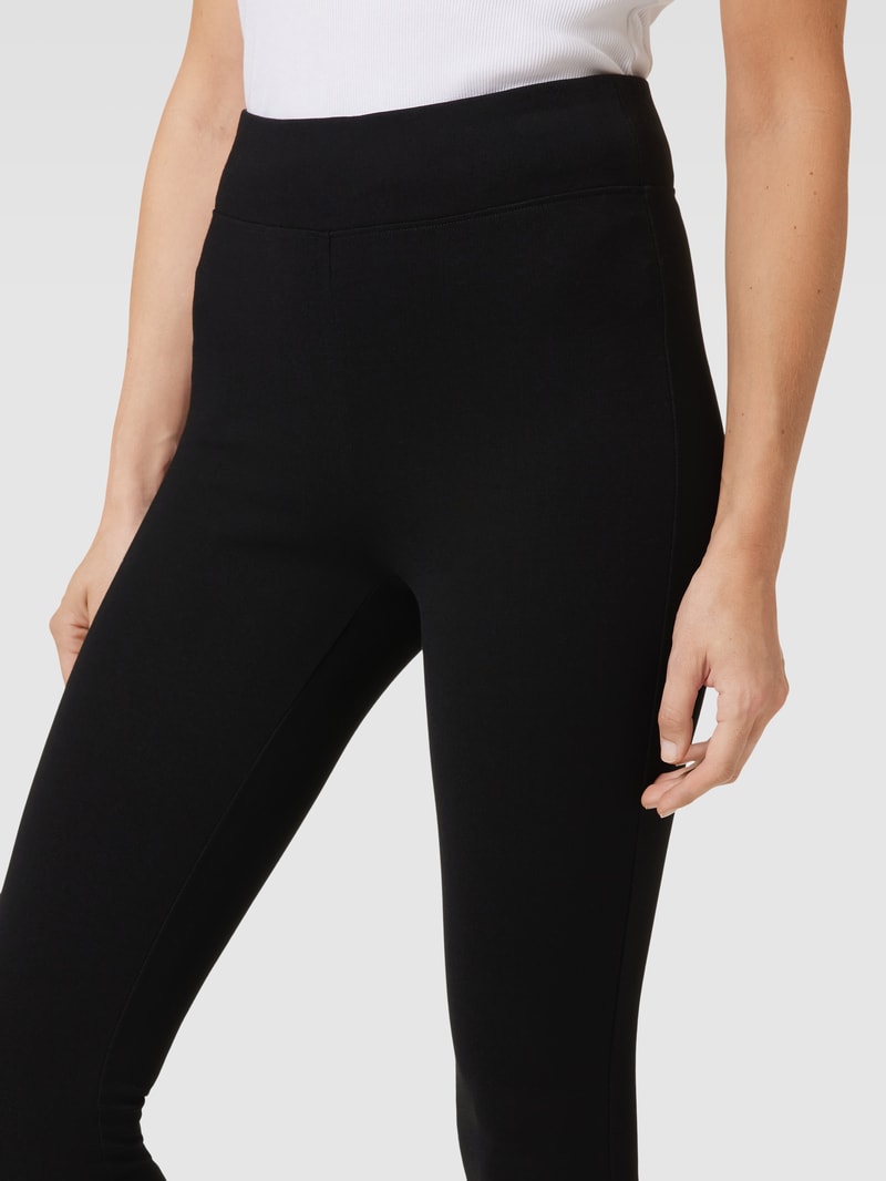 Leggings mit elastischem Bund in schwarz