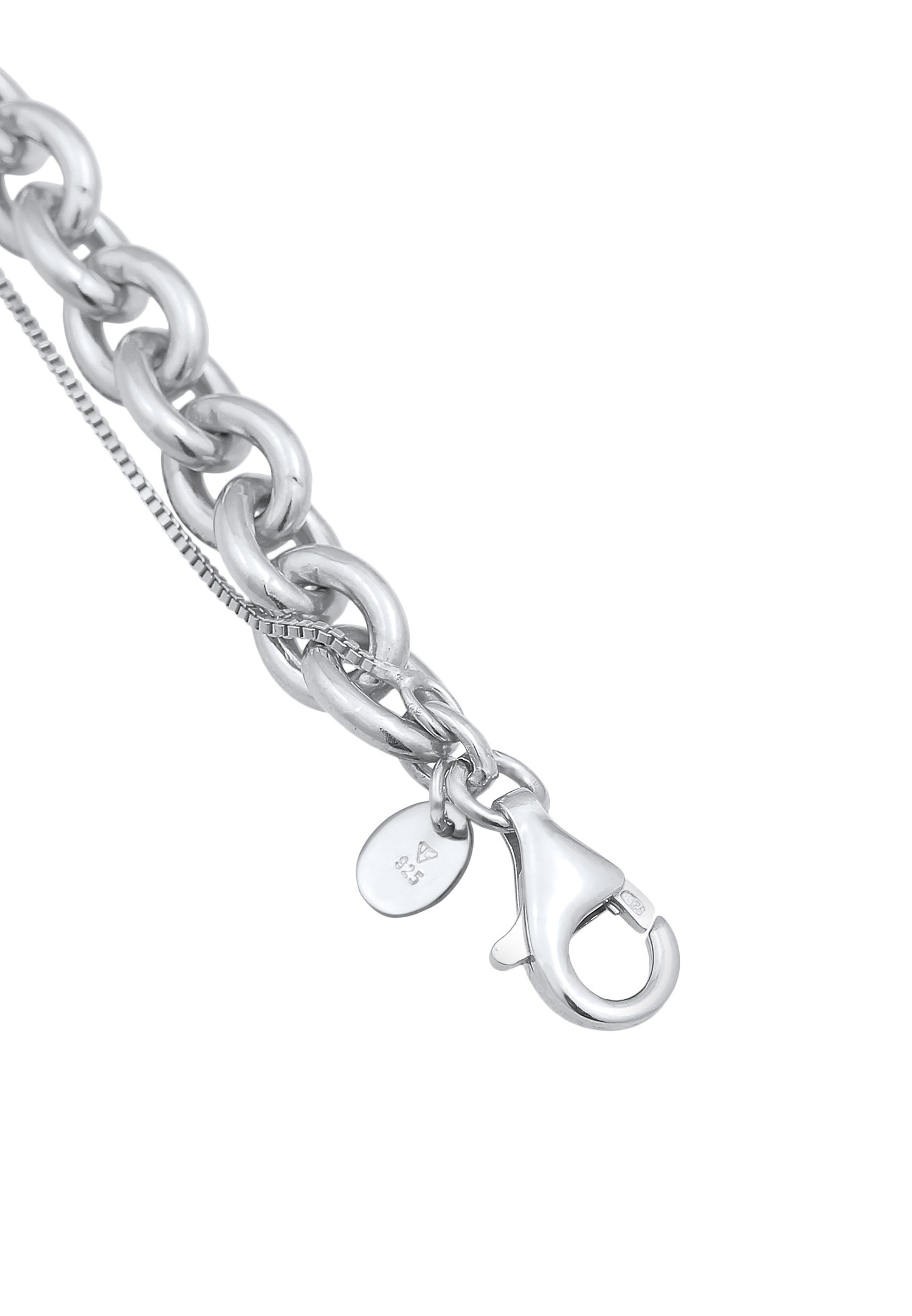 Scutec venețian Elli PREMIUM pentru femei, mărime mare, din argint 925 placat cu rodiu