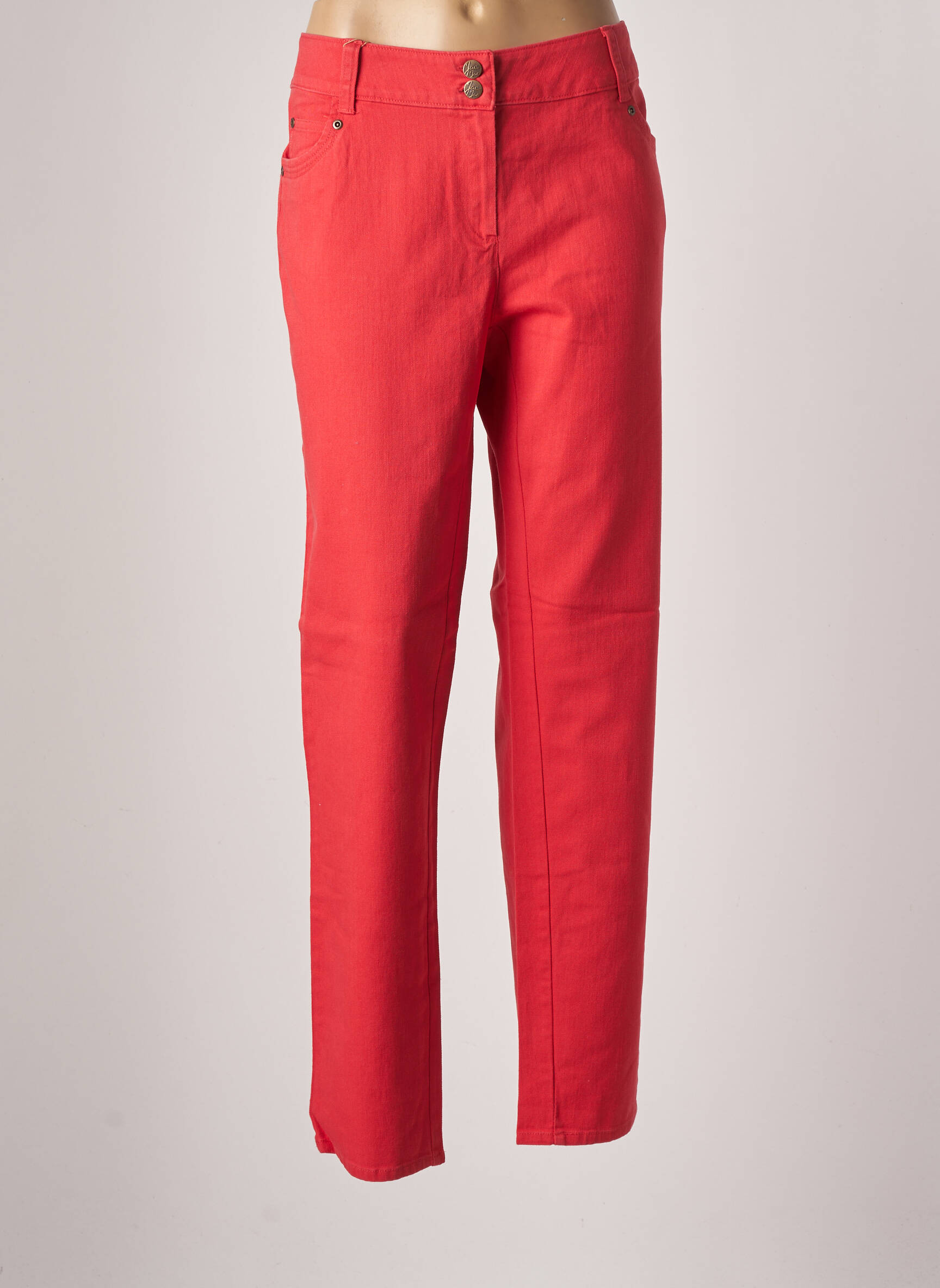 Jac Jac Jeans Coupe Slim Femme couleur rouge