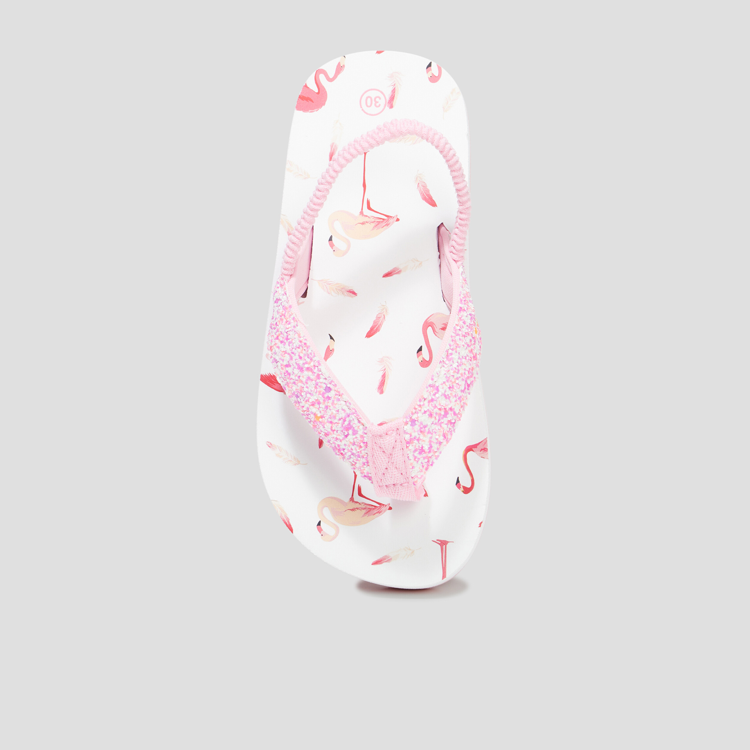Tongs à brides élastiquée pétales rose fille | La Halle
