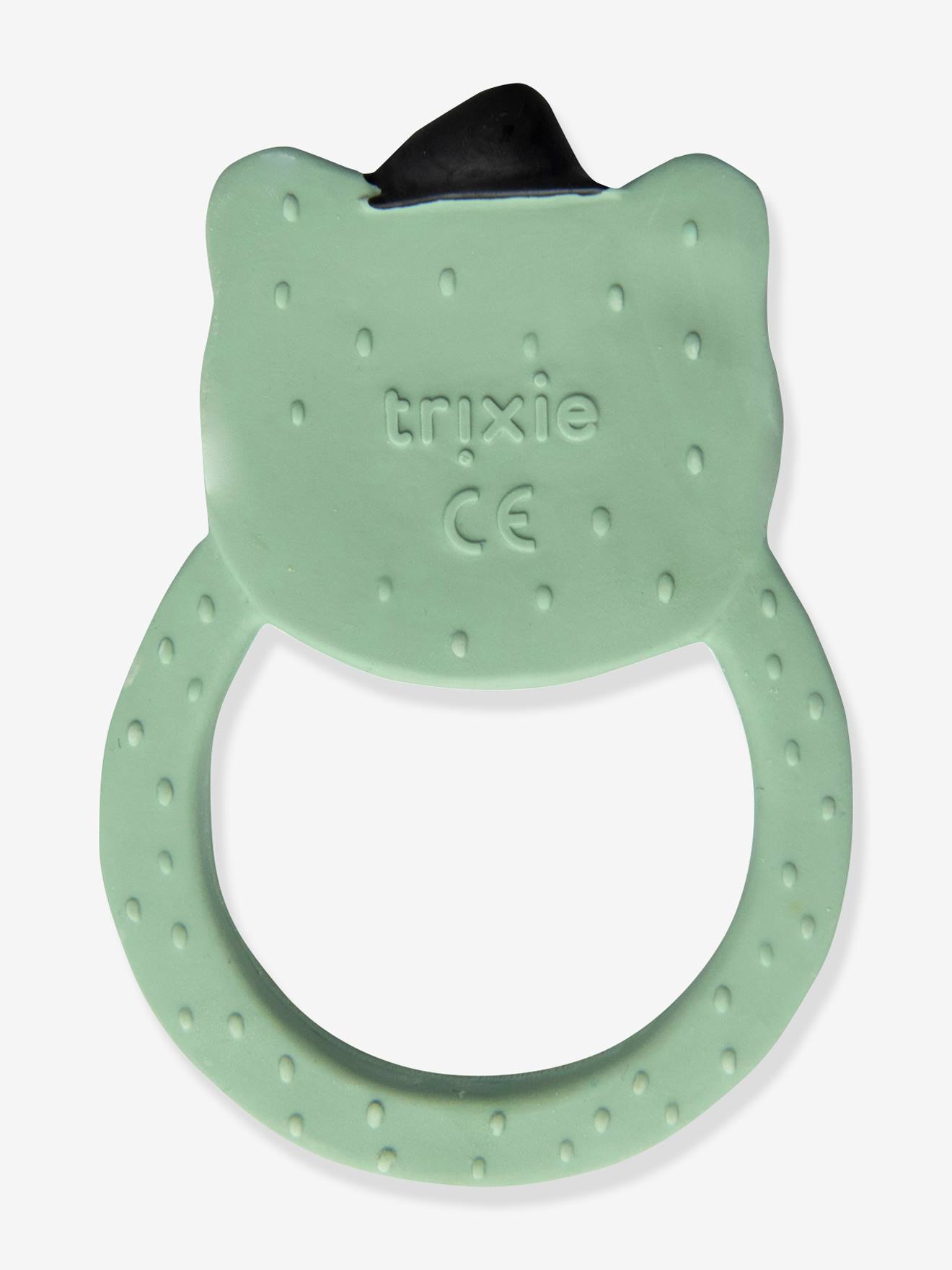 Natural rubber round teether