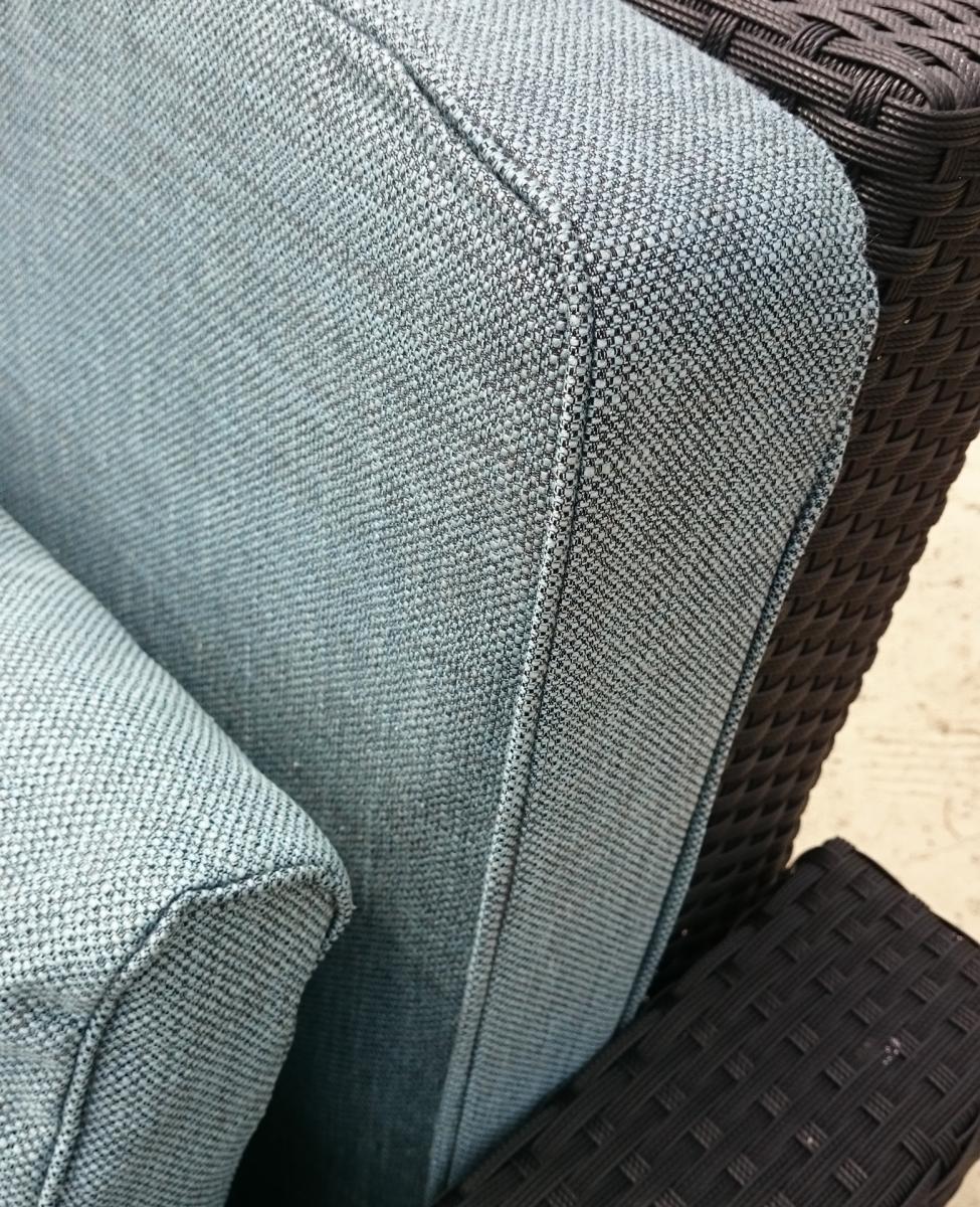 Famous Home Sitzkissen Loungekissen 60x60cm Ice Blue Extra Comfort